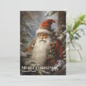 ヴィンテージレトロクラシックサンタクロースの森 シーズンカード (スタンド正面)