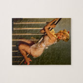 ヴィンテージレトロクラシックピンアップガール ジグソーパズル (横)