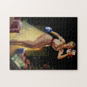 ヴィンテージレトロクリスマスイブピンナップ ジグソーパズル (横)