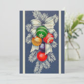 ヴィンテージレトロクリスマスオーナメントスプレーカスタム シーズンカード (スタンド正面)