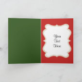 ヴィンテージレトロクリスマスキャットカードのカスタマイズ シーズンカード (内部)