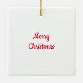 ヴィンテージレトロクリスマスキャットセラミックオーナメント セラミックオーナメント (裏面)