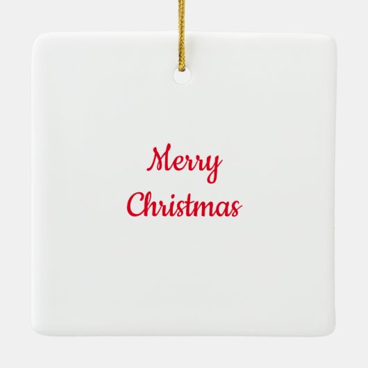 ヴィンテージレトロクリスマスキャットセラミックオーナメント セラミックオーナメント (裏面)