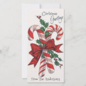 ヴィンテージレトロクリスマスキャンディカンカスタムズ シーズンカード (正面)