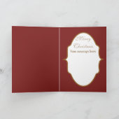 ヴィンテージレトロクリスマスサンタアド文字カード シーズンカード (内部)