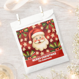 ヴィンテージレトロクリスマスサンタクロースアンドボウズ フェイバーバッグ