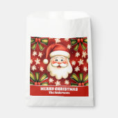 ヴィンテージレトロクリスマスサンタクロースアンドボウズ フェイバーバッグ (正面)