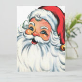 ヴィンテージレトロクリスマスサンタクロース シーズンカード (スタンド正面)