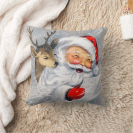 ヴィンテージレトロクリスマスサンタトインデアの装飾 クッション