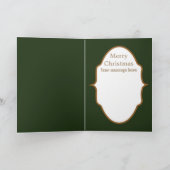 ヴィンテージレトロクリスマスサンタレディーアド文字カード シーズンカード (内部)