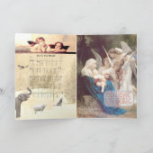 ヴィンテージレトロクリスマスジョイトゥザワールドホリデー シーズンカード (内部)