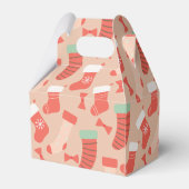 ヴィンテージレトロクリスマスストッキング フェイバーボックス (裏面サイド)