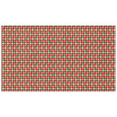 ヴィンテージレトロクリスマスツリーと弓パターン テーブルクロス (正面(横))