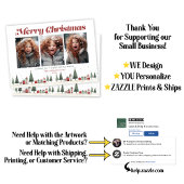 ヴィンテージレトロクリスマスツリーギフトホリデーフォト シーズンカード