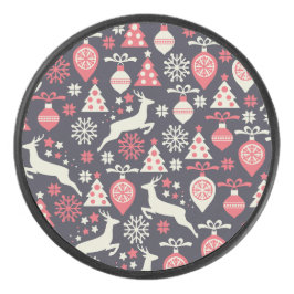 ヴィンテージレトロクリスマスパターン アイスホッケーパック