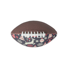 ヴィンテージレトロクリスマスパターン アメリカンフットボール