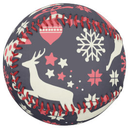 ヴィンテージレトロクリスマスパターン ソフトボール