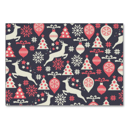 ヴィンテージレトロクリスマスパターン テーブルナンバー