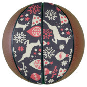 ヴィンテージレトロクリスマスパターン バスケットボール (縦)