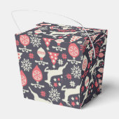 ヴィンテージレトロクリスマスパターン フェイバーボックス (裏面サイド)