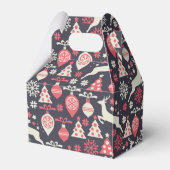 ヴィンテージレトロクリスマスパターン フェイバーボックス (裏面サイド)