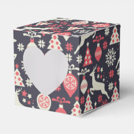 ヴィンテージレトロクリスマスパターン フェイバーボックス