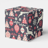 ヴィンテージレトロクリスマスパターン フェイバーボックス (裏面サイド)