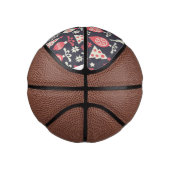 ヴィンテージレトロクリスマスパターン ミニバスケットボール (右)