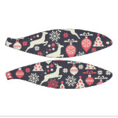 ヴィンテージレトロクリスマスパターン ミニバスケットボール (パネル)