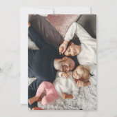 ヴィンテージレトロクリスマスブルゴーニュ金ゴールド写真 シーズンカード (裏面)