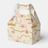 ヴィンテージレトロクリスマスプレゼント フェイバーボックス (裏面サイド)