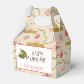 ヴィンテージレトロクリスマスプレゼント フェイバーボックス (正面サイド)