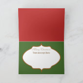 ヴィンテージレトロクリスマスベルに文字カードを追加 シーズンカード (内部)