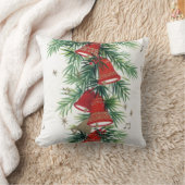 ヴィンテージレトロクリスマスベルズホームデコー枕 クッション (ブランケット)