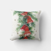 ヴィンテージレトロクリスマスベルズホームデコー枕 クッション (正面)