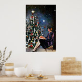 ヴィンテージレトロクリスマスポスター ポスター (キッチン)