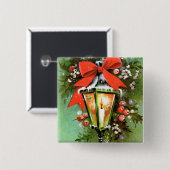 ヴィンテージレトロクリスマスライトパーティーボタン 缶バッジ (正面&裏面)