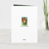 ヴィンテージレトロクリスマスランプのカスタマイズ可能カード シーズンカード (裏面)