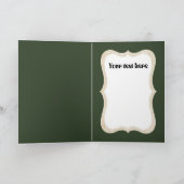 ヴィンテージレトロクリスマスランプのカスタマイズ可能カード シーズンカード (内部)