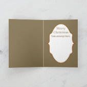 ヴィンテージレトロクリスマスレディdd文字カード シーズンカード (内部)