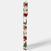 ヴィンテージレトロクリスマス水玉模様弓パターン Case-Mate iPhoneケース (裏面 / 右)