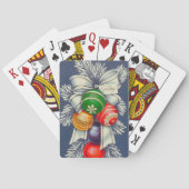 ヴィンテージレトロクリスマス装飾リースホリデイ トランプ (裏面)