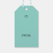 ヴィンテージレトロクリスマス雪だるま ギフトタグ (裏面)