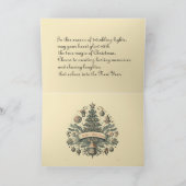 ヴィンテージレトロクリスマス カード (内部)