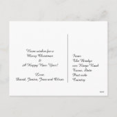 ヴィンテージレトロクリスマス シーズンポストカード (裏面)