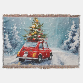 ヴィンテージレトロクリスマス | ノスタルジックホリデーデコール スローブランケット