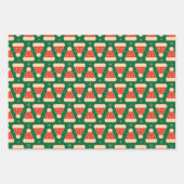 ヴィンテージレトロクリスマス ラッピングペーパーシート (正面2)
