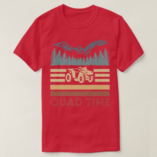 ヴィンテージレトロクワッドタイム1039 Tシャツ (デザイン正面)