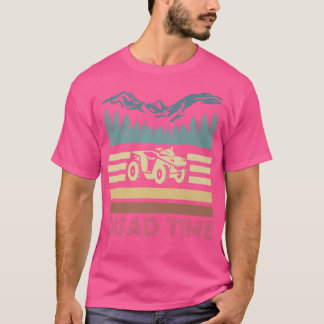 ヴィンテージレトロクワッド時間 Tシャツ