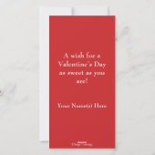 ヴィンテージレトロクール消防士キャットバレンタインデー シーズンカード (裏面)